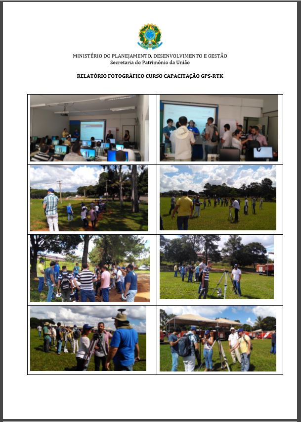 RELATÓRIO FOTOGRÁFICO CURSO CAPACITAÇÃO GPS-RTK