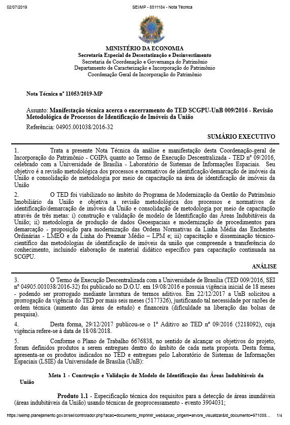 Nota Técnica nº 11053/2019-MP   
