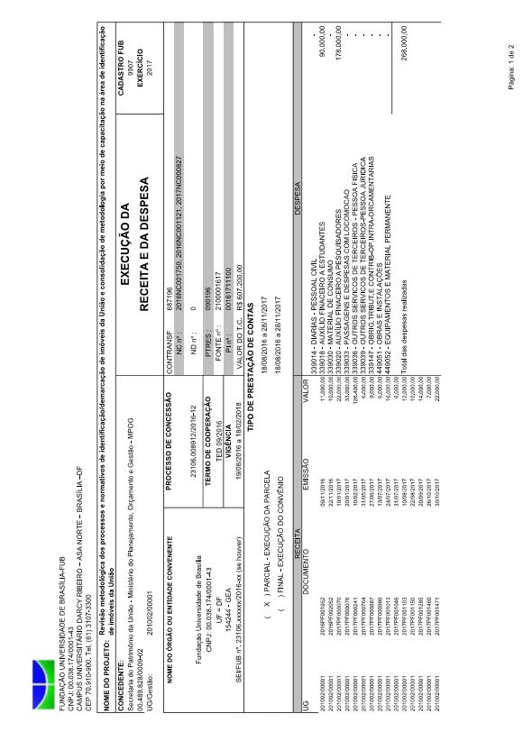 Prestação de Contas Parcial
