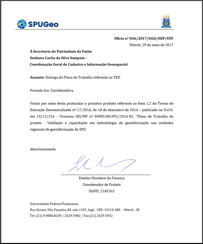 Plano de Trabalho do Projeto 