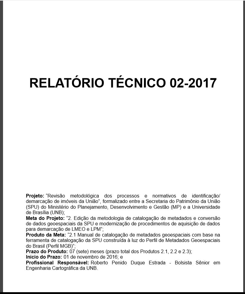 RELATÓRIO TÉCNICO 02-2017  