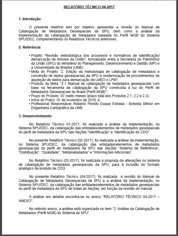 RELATÓRIO TÉCNICO 04-2017