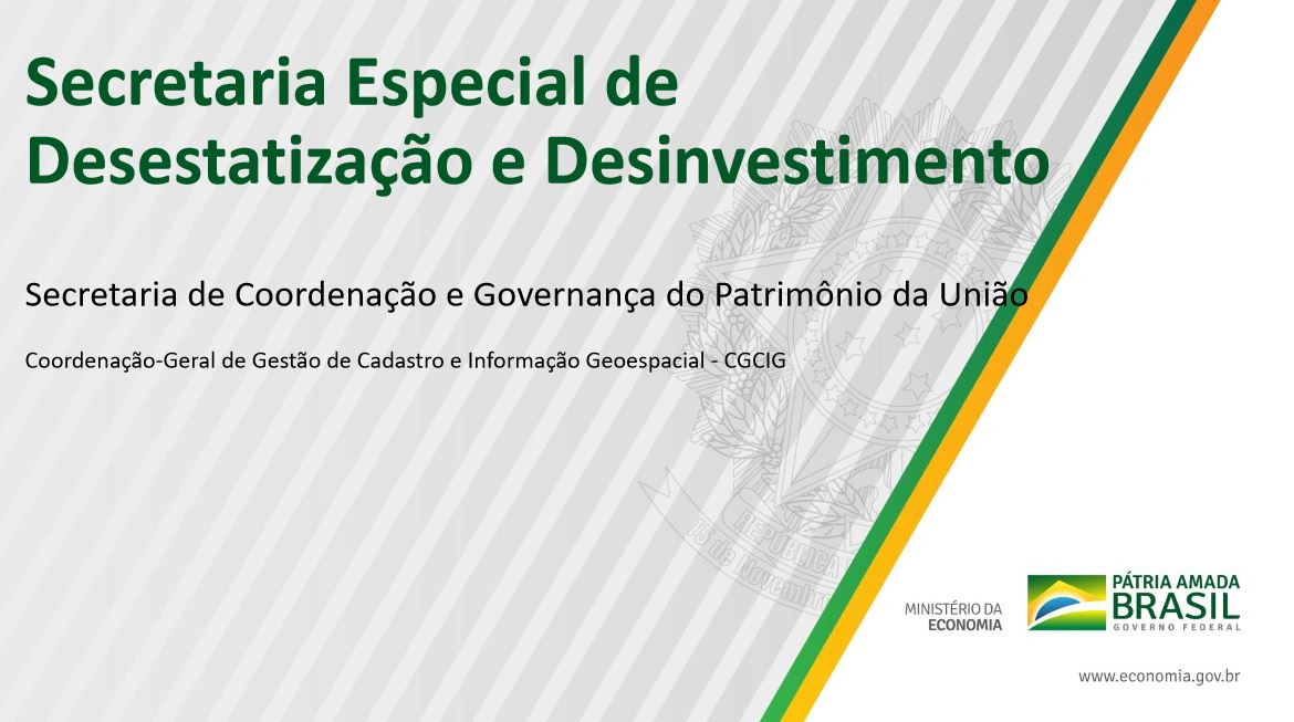 Apresentação - Curso de Geoinformação na SPU – conceitos, fundamentos e tecnologias