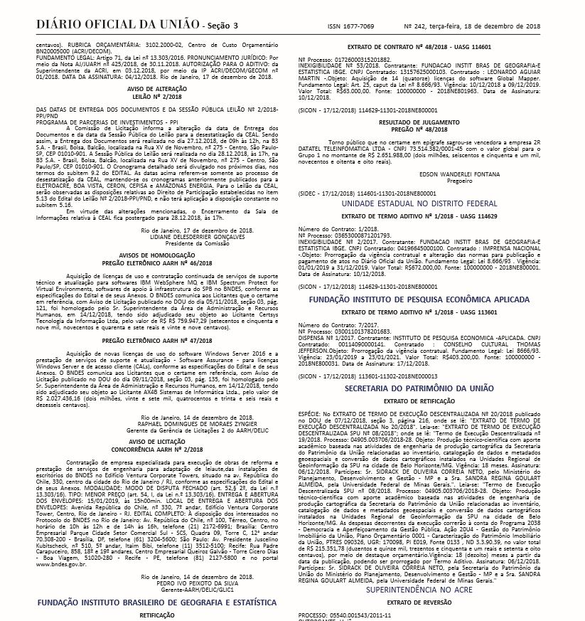 EXTRATO DE RETIFICAÇÃO 