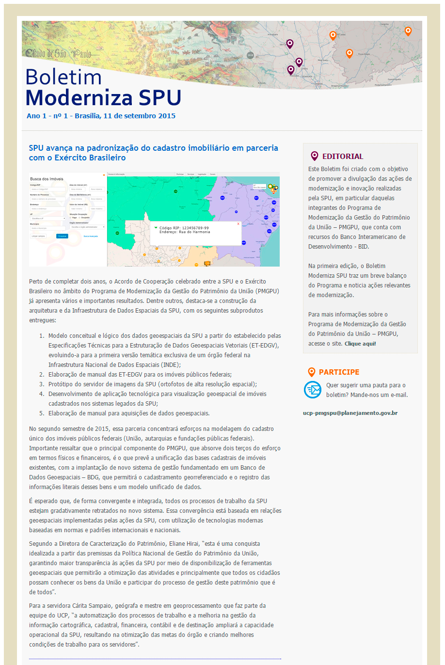 Boletim Moderniza SPU