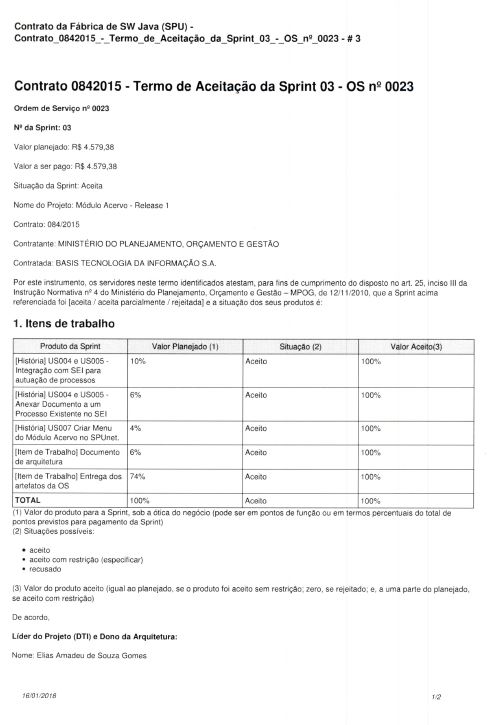 Módulo Acervo - Release 01 - OS nº 23 - Sprint 3