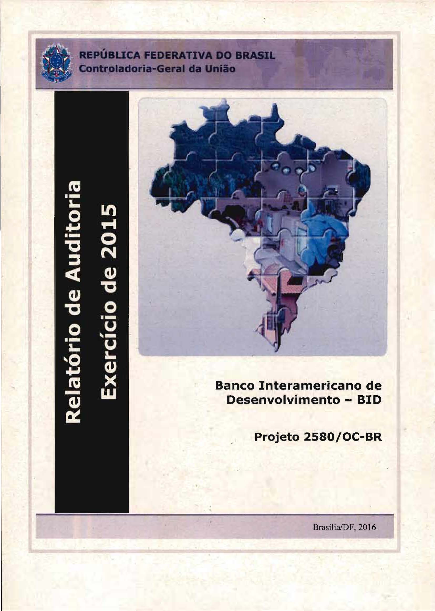 Relatório de Auditoria Exercício 2015