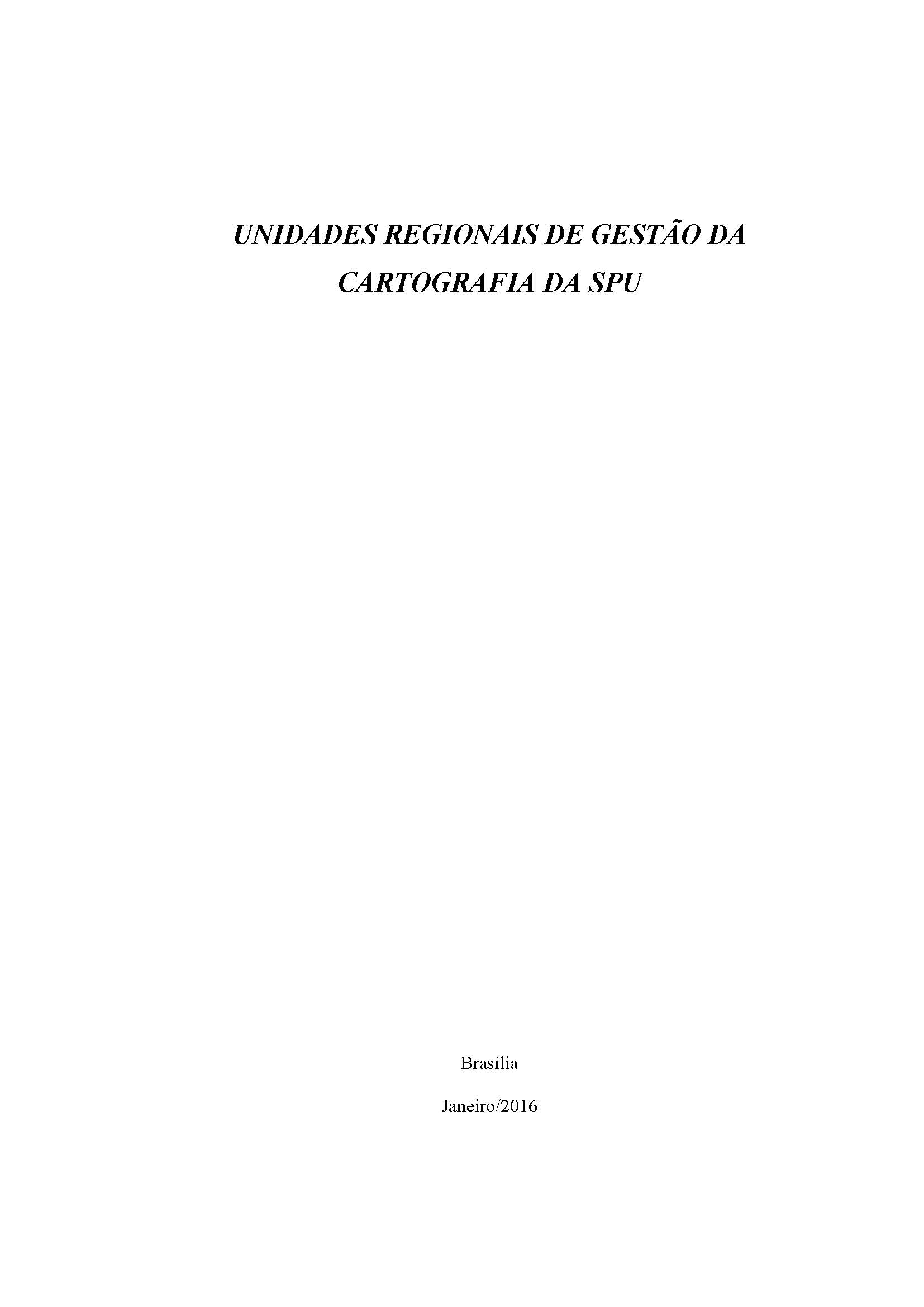 Unidades Regionais de Cartografia