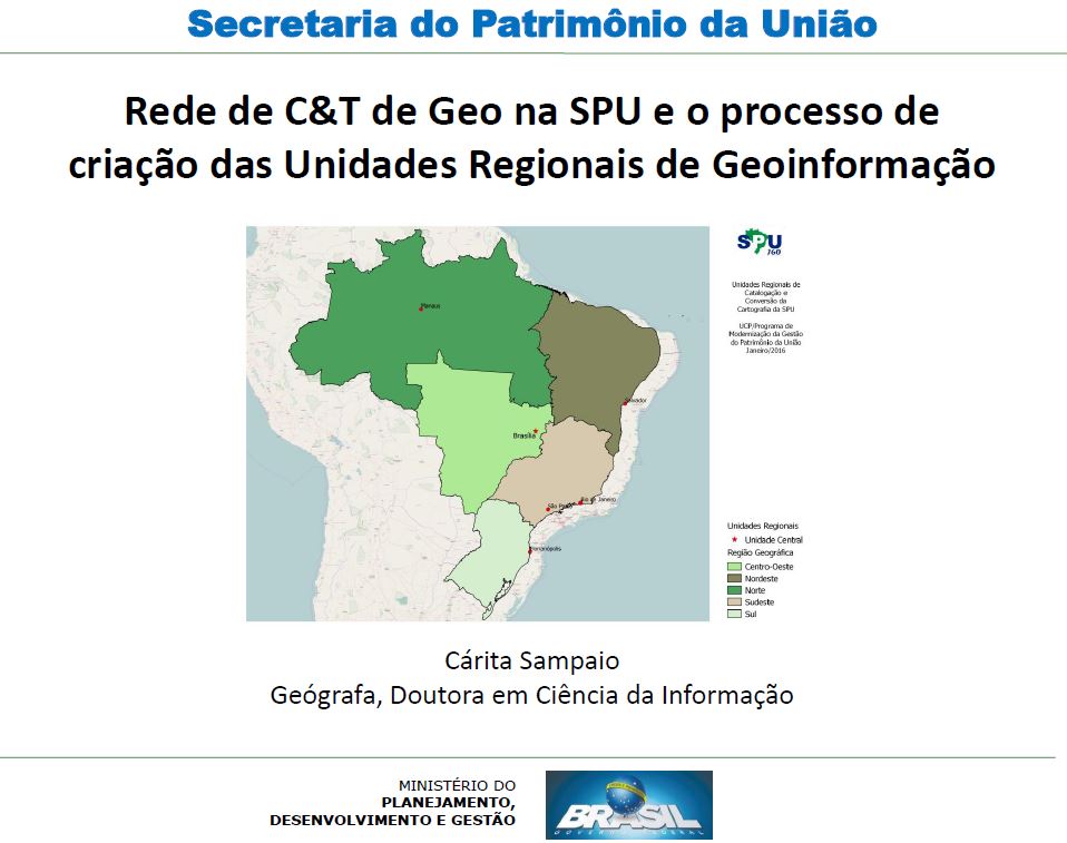 URGEO - Apresentação SPU Geoday Salvador/BA