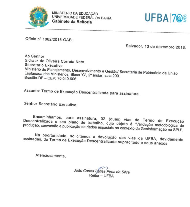 Ofício Nº 1082/2018 – GAB