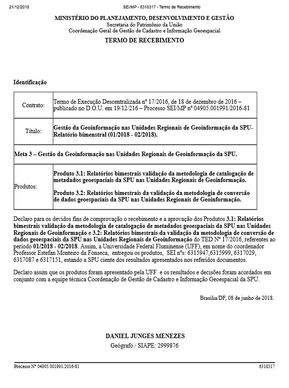 Termo de Recebimento