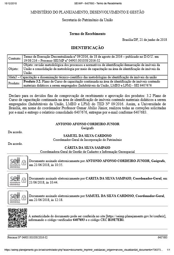 Termo de Recebimento