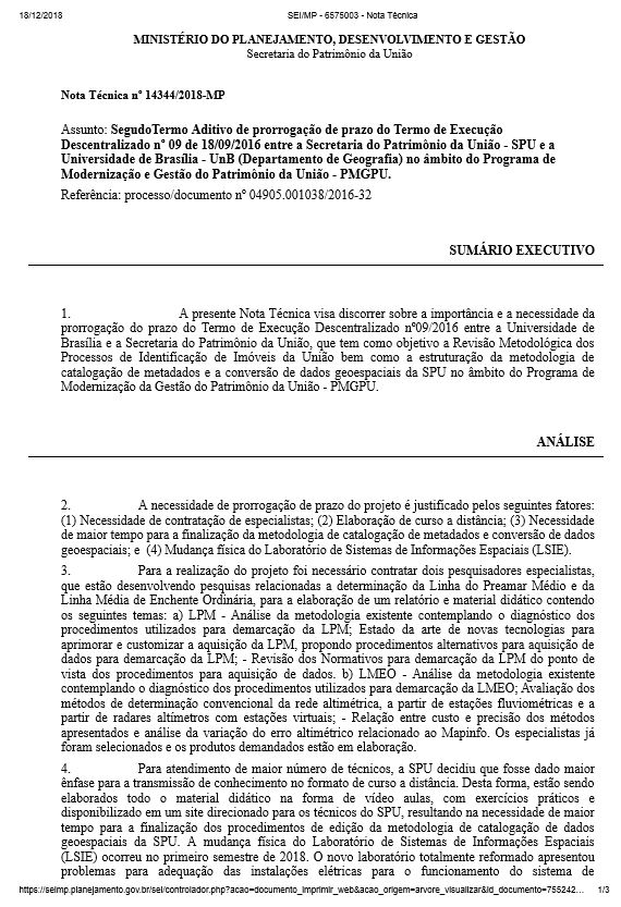 Nota Técnica nº 14344/2018-MP  
