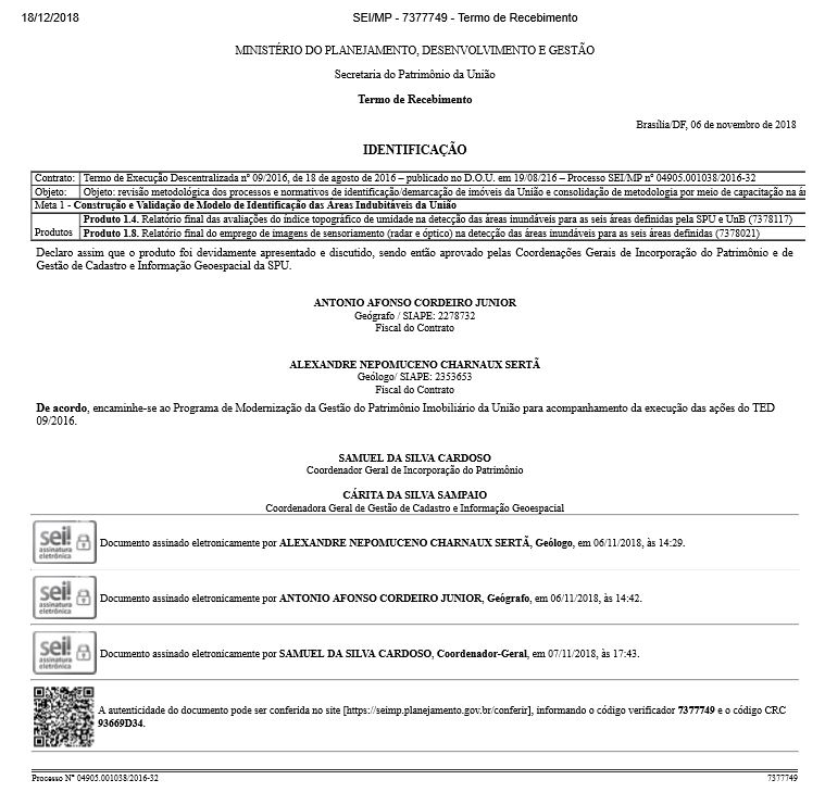 Termo de Recebimento