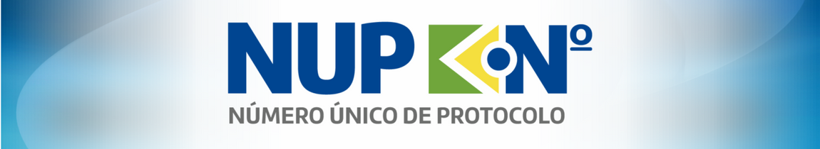 Banner com logo do Numero Unico de protocolo - NUP