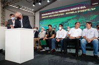 Governo Federal inaugura trecho da Ferrovia Norte-Sul em Goiás
