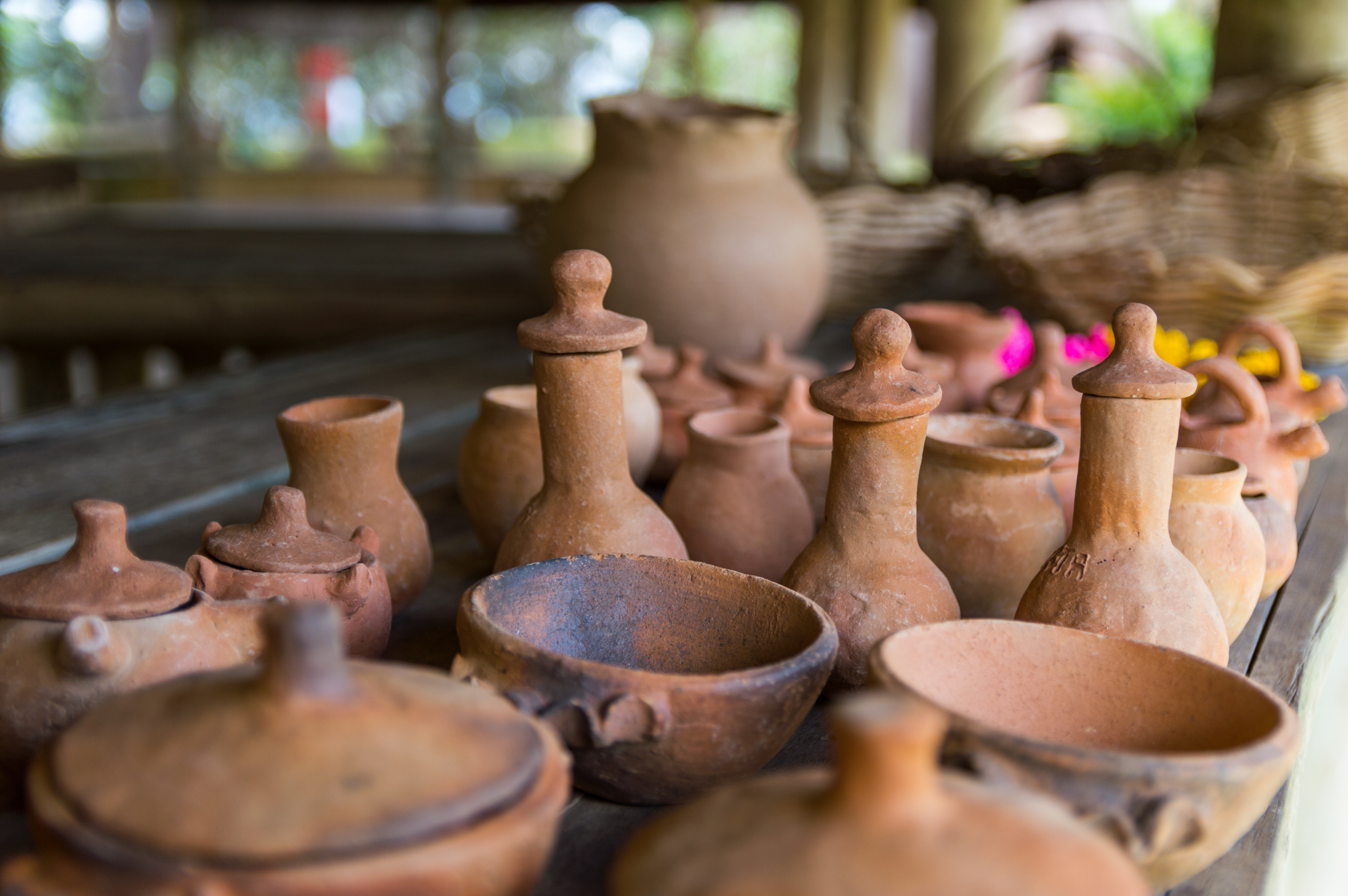Potes em cerâmica