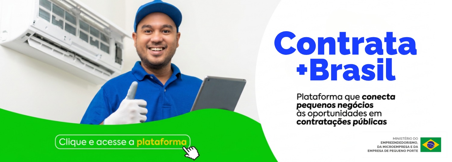 Acesse a plataforma Contrata+Brasil, que conecta pequenos negócios a oportunidades em contratações públicas.