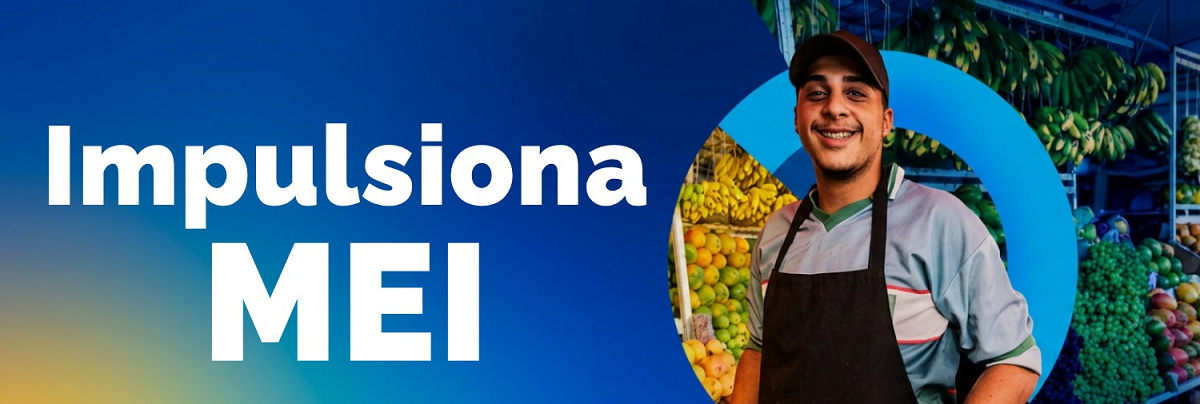 Banner do Impulsiona com acesso a conteúdos, ferramentas e orientações para apoiar o crescimento do MEI