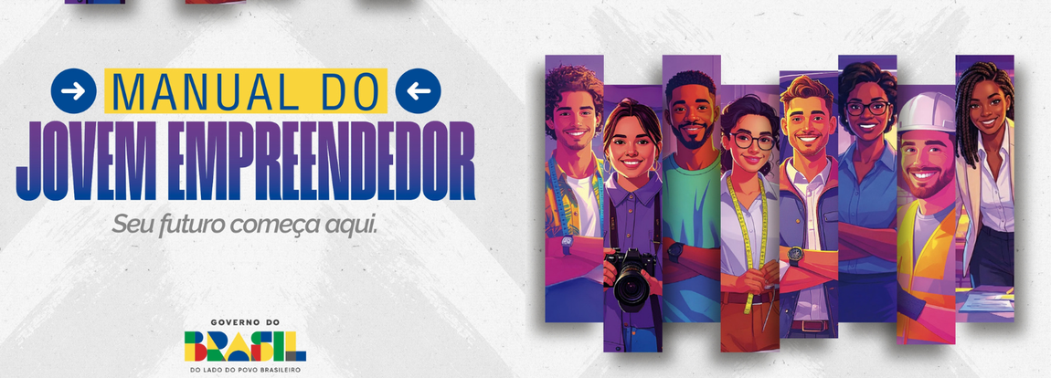 Imagem com texto "Manual do Jovem empreendedor"