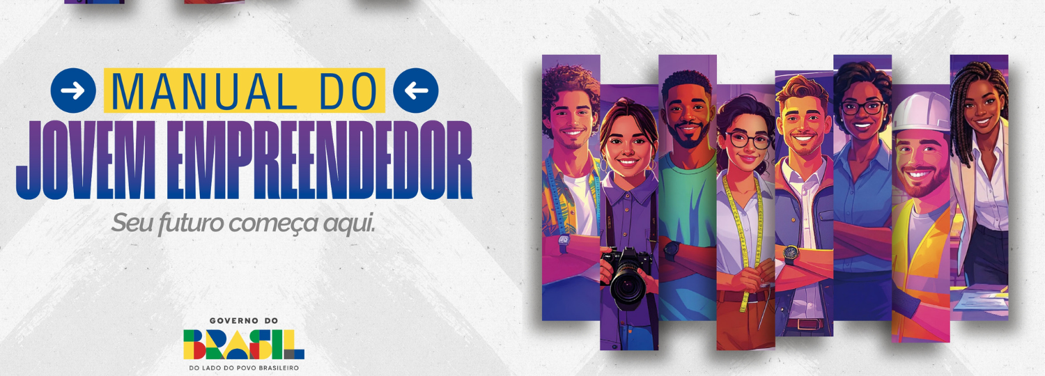 Imagem com texto "Manual do Jovem empreendedor"