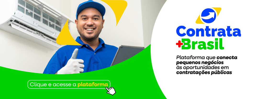 Imagem com texto "Contrata + Brasil"