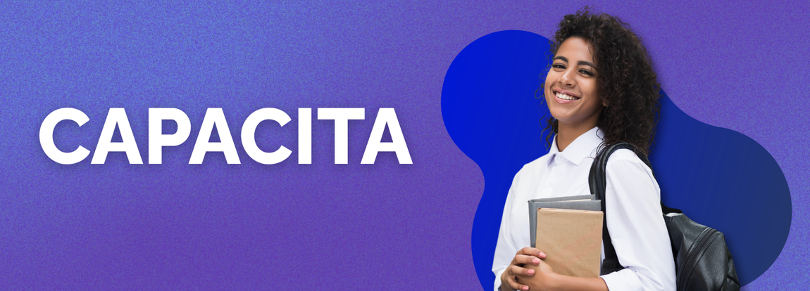 Imagem com texto "Capacita"