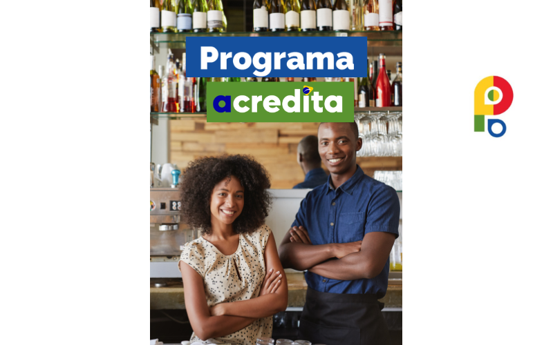 Imagem com texto "Programa acredita"