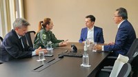 Comandante da ESD realiza visita institucional à Embaixada da Colômbia