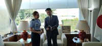 Comandante da ESD realiza visita institucional à Embaixada do Japão