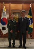 Comandante da ESD realiza visita institucional ao Embaixador da Coreia do Sul