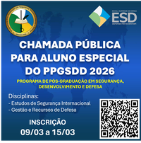 Mestrado Acadêmico da ESD abre vagas para Aluno Especial