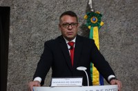 Secretário de Planejamento e Gestão da ABIN ministra aula para os alunos do CSIE