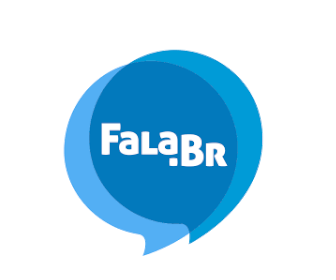 Banner com fundo em tonalidades de azul claro e escuro. No centro, um balão de pensamento estilizado com o texto “Fala.BR” em uma fonte moderna e destacada. O balão tem um leve sombreamento para dar profundidade, e o design é dinâmico, com cores suaves que não sobrecarregam o visual.