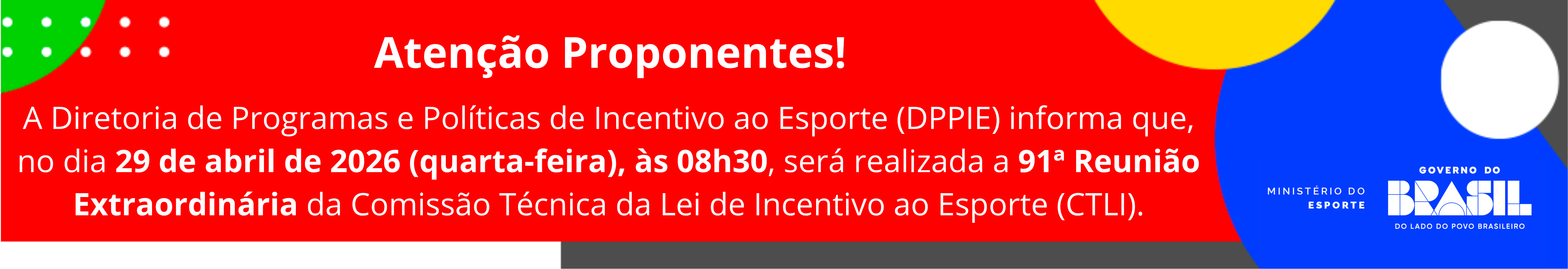 29 de abril de 2026 (quarta-feira), às 08h30, será realizada a 91ª Reunião Extraordinária
