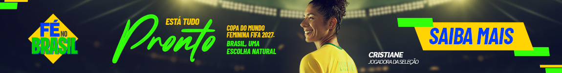Este banner, que tem como representante a jogadora da seleção brasileira Cristiane, tem um caráter informativo e destaca a Copa do Mundo Feminina FIFA 2027, que será realizada no Brasil. A campanha enfatiza a confiança no país e ressalta que tudo está pronto para o evento.