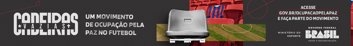 Este folder representa as cadeiras vazias nos estádios. Esta campanha é um movimento de ocupação pela paz no futebol. Nos últimos anos, foram pelo menos 384 vítimas fatais em estádios e arredores. Cada vida interrompida deixou um vazio para quem fica: pais, mães, filhos e amigos."  Busca-se conscientizar sobre a violência nos estádios e promover a importância de um ambiente mais seguro e pacífico no esporte.