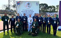 Arqueiros do Brasil conquistam seis medalhas de ouro no mundial militar em Bangladesh