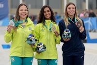 Brasil soma 13 medalhas e termina primeiro dia de disputas em terceiro no quadro geral
