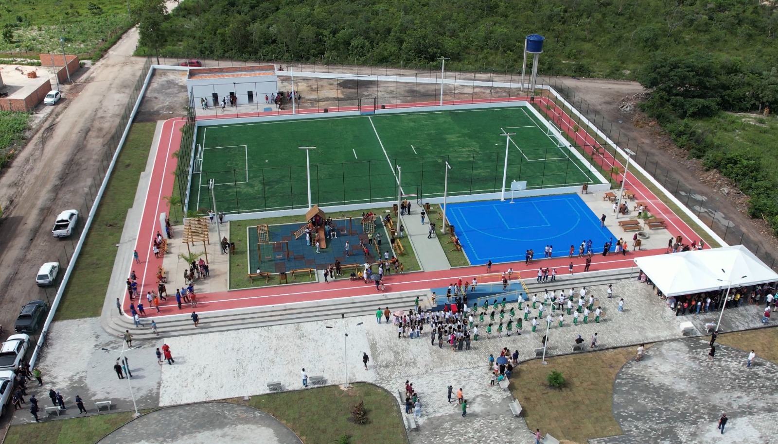 Vista áerea da Arena Brasil de Brejo no Maranhão