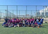 Ministério do Esporte visita primeiro Centro de Desenvolvimento do Futebol Feminino, em Porto Alegre