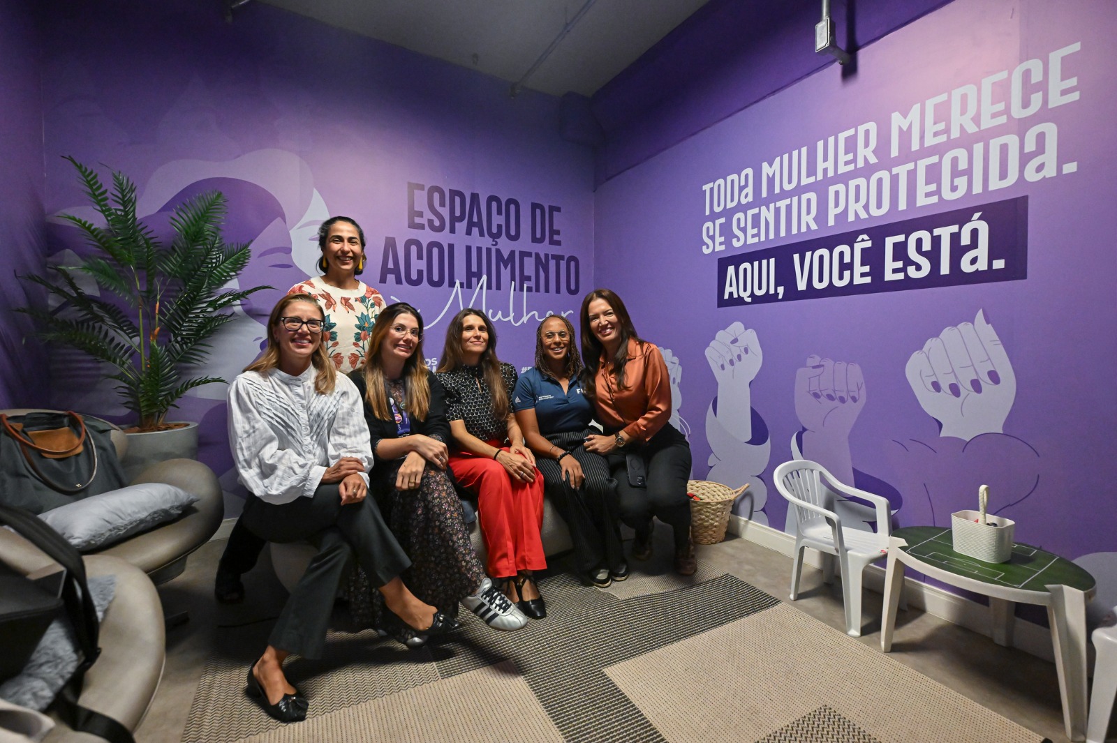 Visitas dentro da Sala de Acolhimento às mulheres
