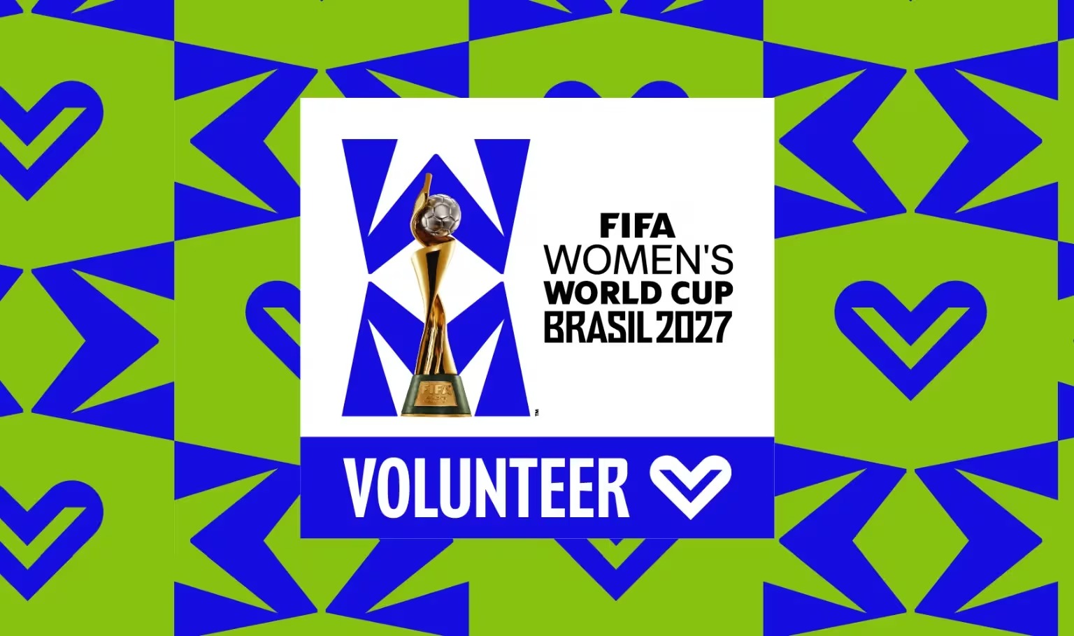banner de voluntariado da copa feminina