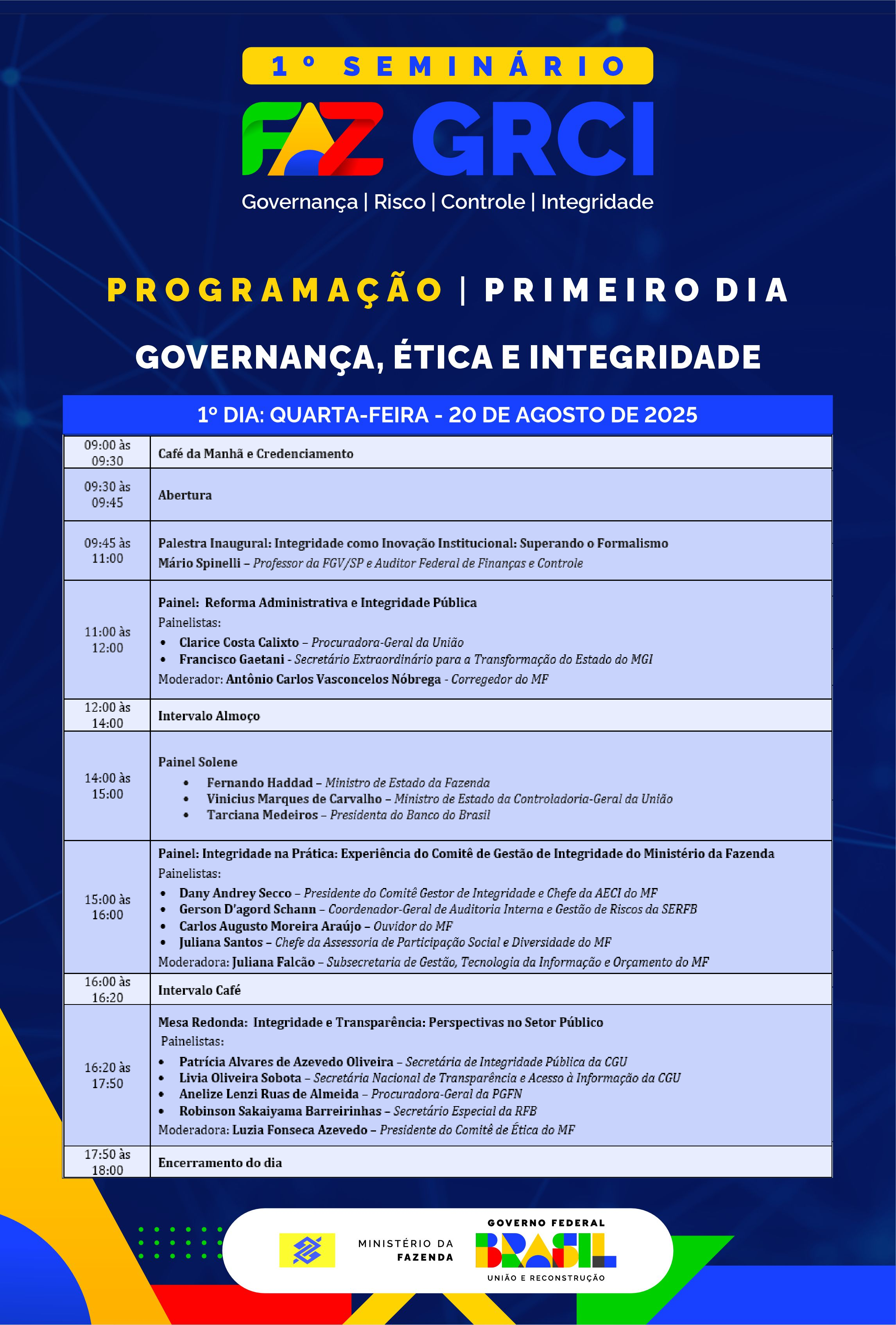 Programação Dia 1