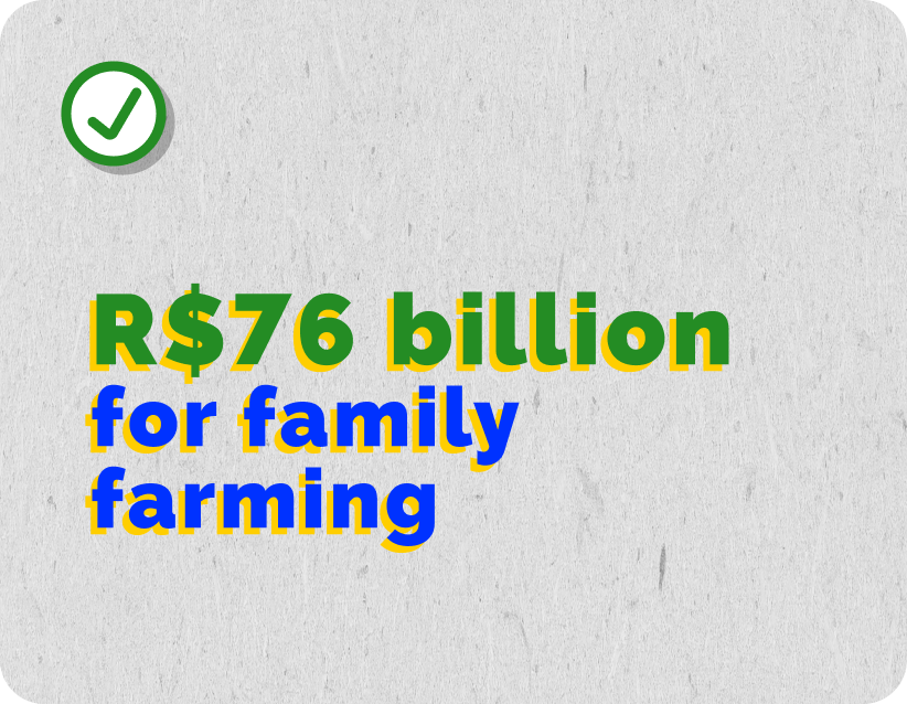 Banner - R$76 billion to family farming