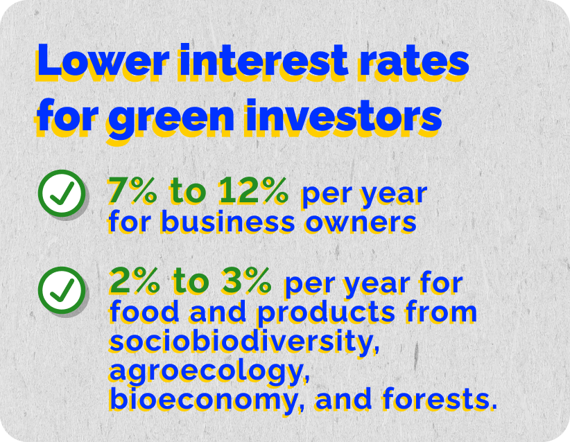 Banner - Lower interest rates for more sustainable practices