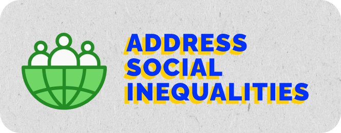 Banner - Address social inequalities