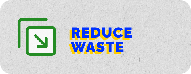 Banner - reduces waste