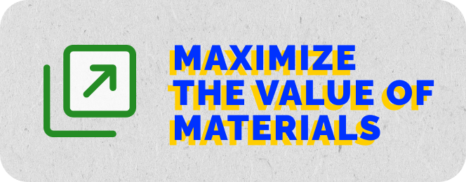 Banner - maximizes the value of materials