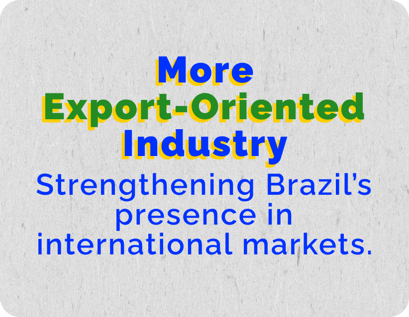 Banner - More Export-Oriented Industry